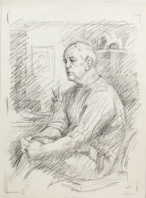 Лянглебен Моисей Вольфович. Портрет искусствоведа В. Костина